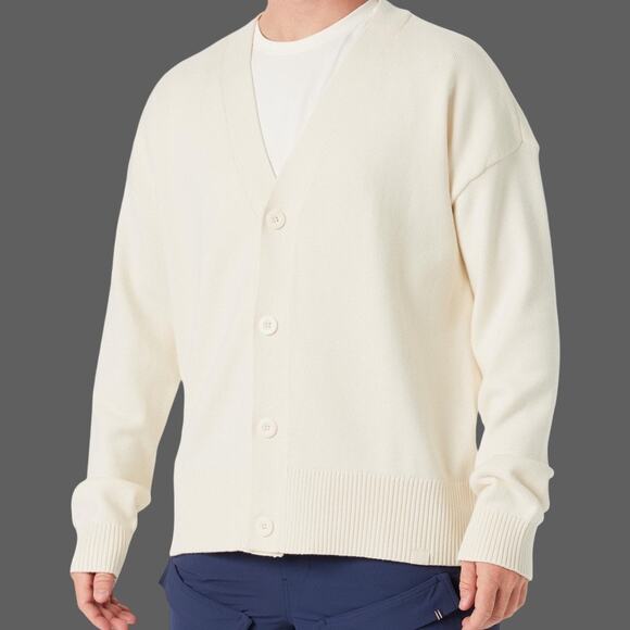 Fila Casa Baseline Cardigan White Size Men M NWT $150 MSRP - Picture 2 of 11